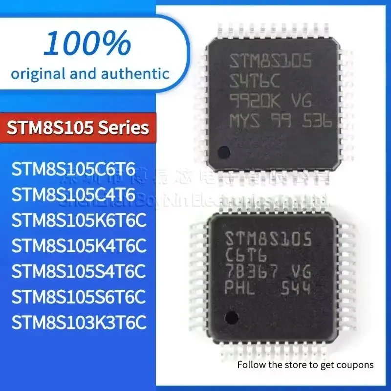 

1PCS STM8S105S6T6C STM8S105C4T6 STM8S105S4T6C STM8S105C6T6 STM8S105K4T6C STM8S105K6T6C STM8S103K3T6C STM8S003K3T6C