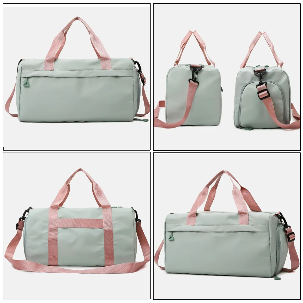 Nylon Duffel Bag Travel Training Bag Gym Bag Woman with Dry Wet Separation and Shoes Box
