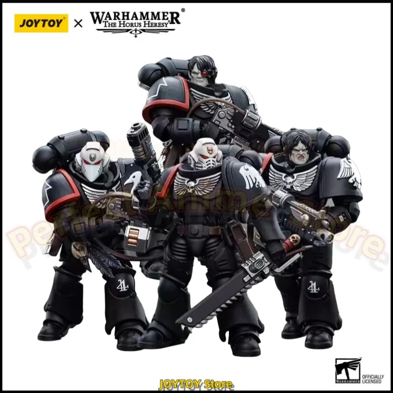 Genuine JOYTOY Original Warhammer 40K 1/18 Action Figure (4 Pieces/set) 40K Raven Guard Intercessor Anime Military Model