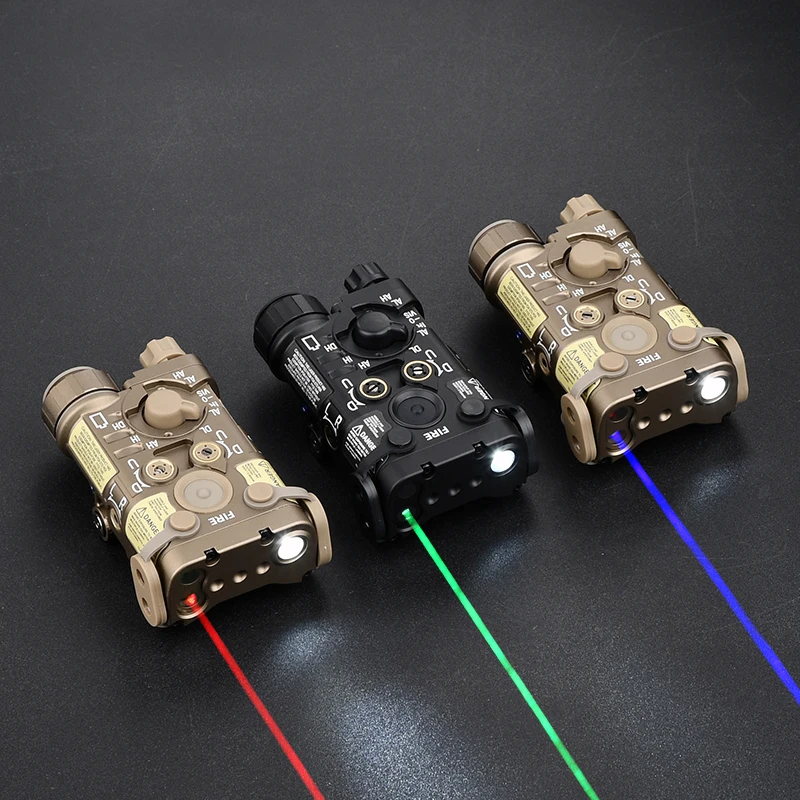 Tactical WADSN Metal L3-NGAL Powerful Red Green Blue IR Indicator Airsoft Hunting Weapon Flashlight Strobe LA23 PLUG 20MM Rail