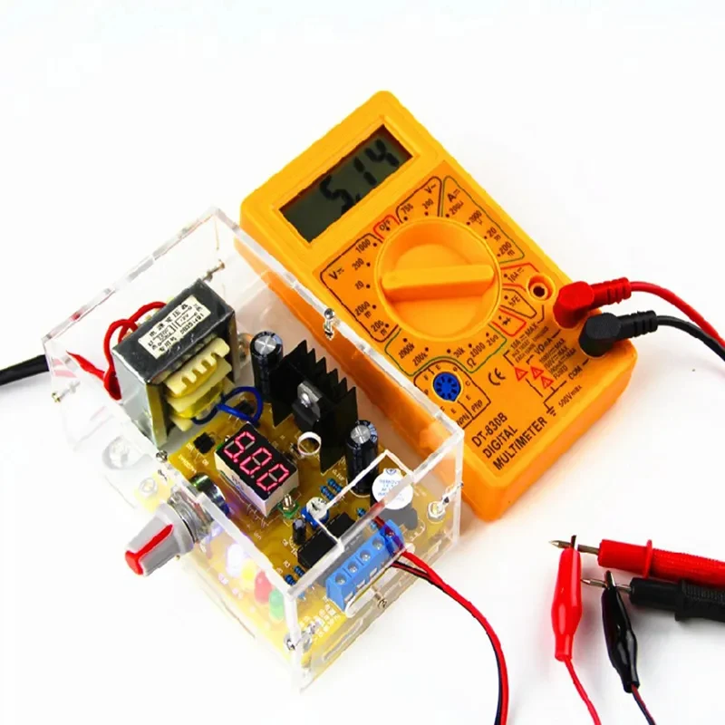 LM317 Adjustable Power Supply Converter Board Module Power Training Kit Electronic DIY Parts 0.37KG Voltage Regulators