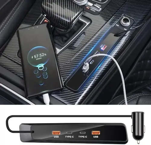 

LUNQIN Car Hub for Audi Q5 & Q5 Sportback Charging & Accessories SEO Title: Audi Q5 SQ5 2018-2025 Car Hub Accessories with US