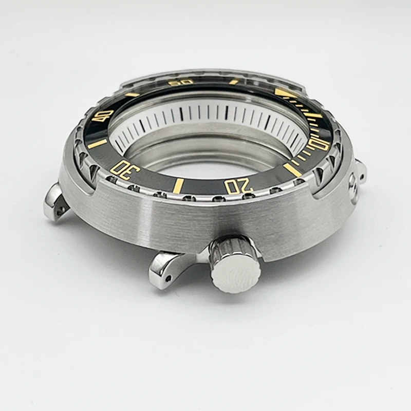 NH35 Case Tuna Can Fit NH35 NH36 4R 7S Japan Automatic Movement Sapphire Crystal Glass Stainless Steel Watch Case