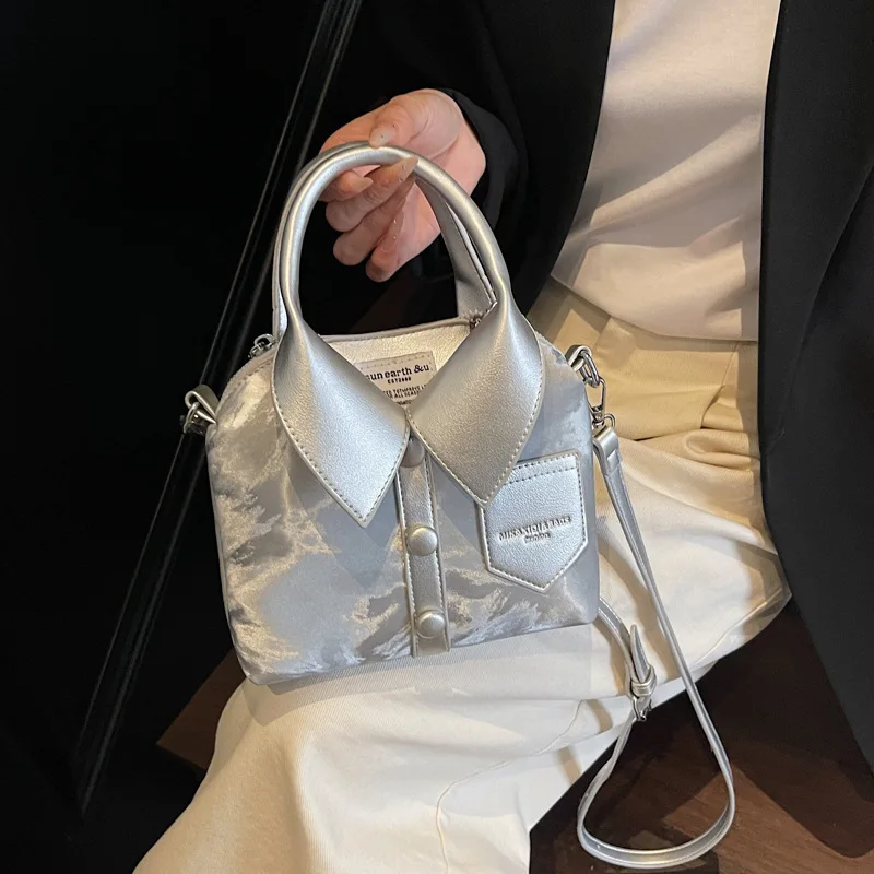 

Уникальная женская сумка-ведро в стиле одежды 2025, модная асимметричная сумка через плечо, модная портативная сумка для пригородных поездок