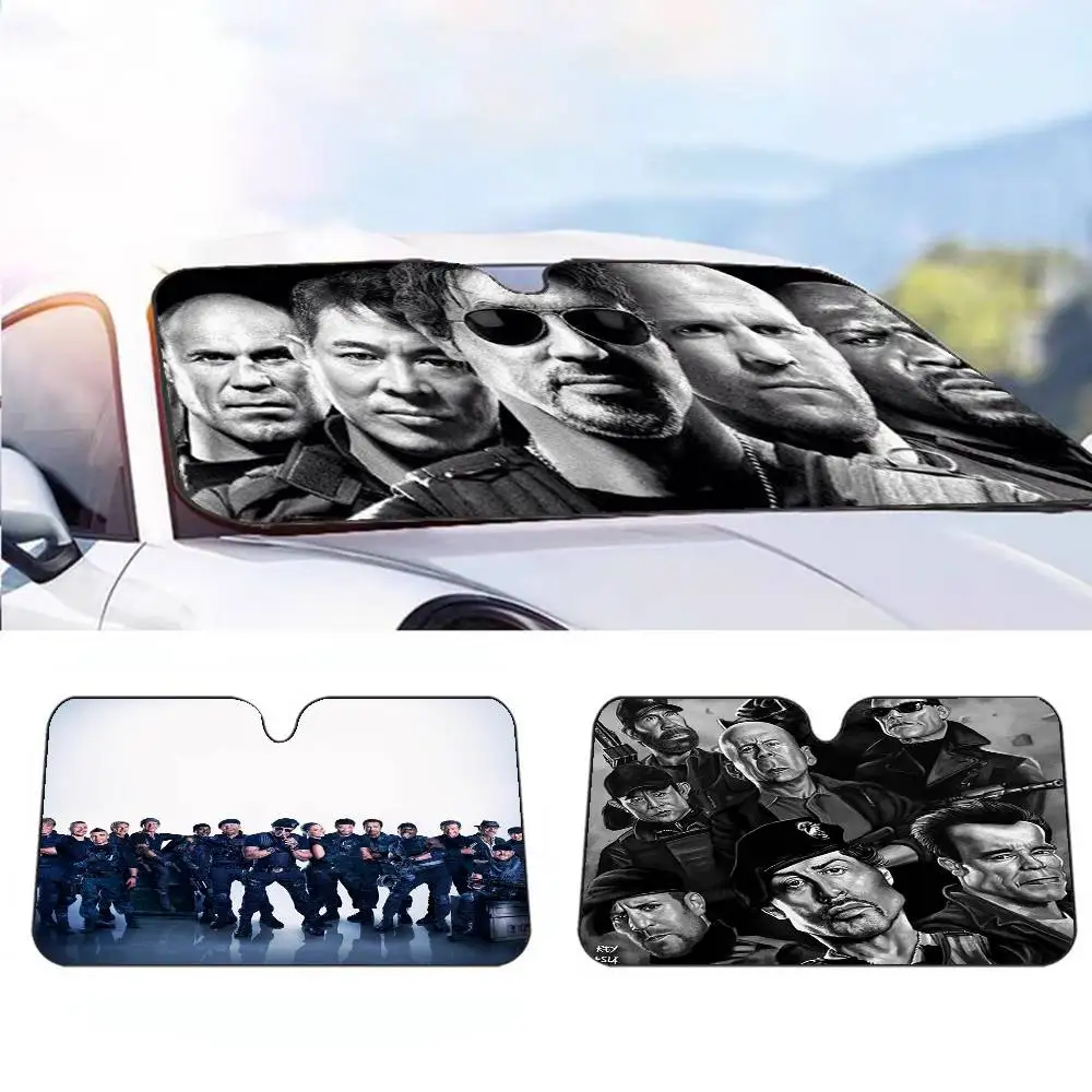 

Фильм T-The EExpendables, автомобильный солнцезащитный козырек, зонтик, лобовое стекло автомобиля, солнцезащитный козырек, защита от ультрафиолета и внутренний охладитель