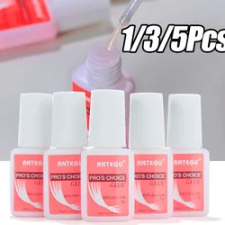 1/3/5Pcs Extra-Strong Nail Tips Glue Net.7g/bottled Adhesived Rhinestone&Acrylic Fake Tips Nail Glue With Brush Quick Dry Glue