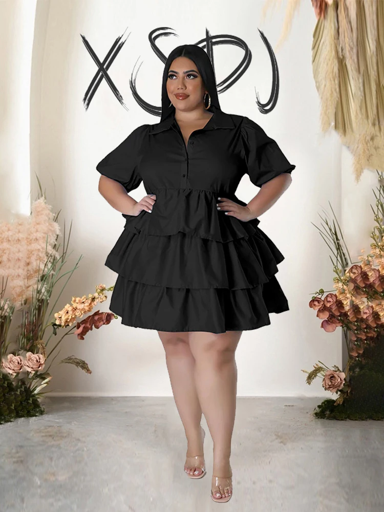 Robe d'été à manches courtes, sexy, élégante, de type chemise, grande taille, robes adt fit, en vente, livraison gratuite, vente en gros