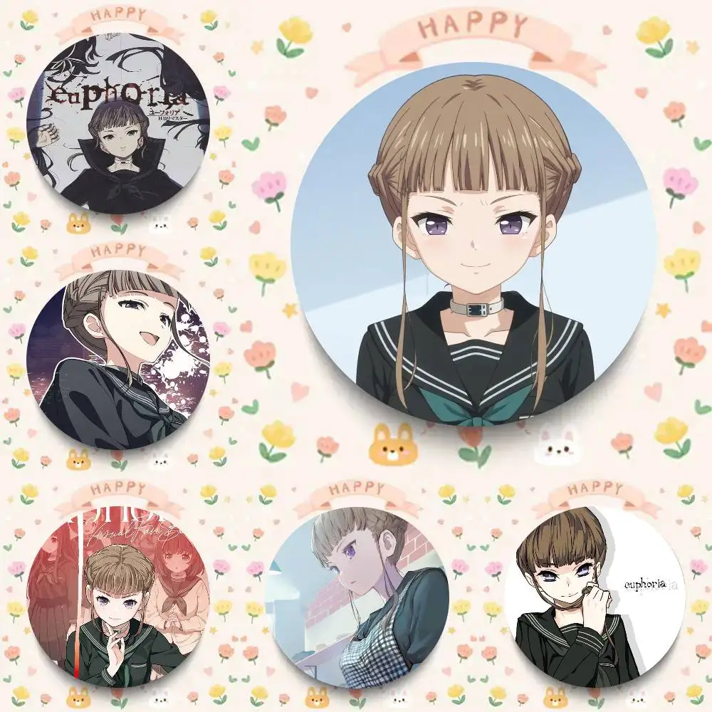Broche de dessin animé Game E-Euphoria Anime, badge pour sac à dos, vêtements, accessoires de collection, bijoux, cadeau pour ami