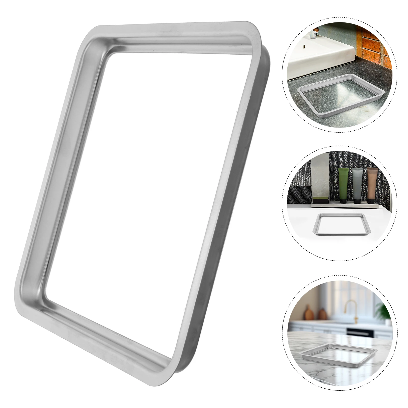 

Stainless Steel Can Lid Embedded Cover Kitchen Bathroom Bar Area Garbage Garbage Door Covers Chute Recycling