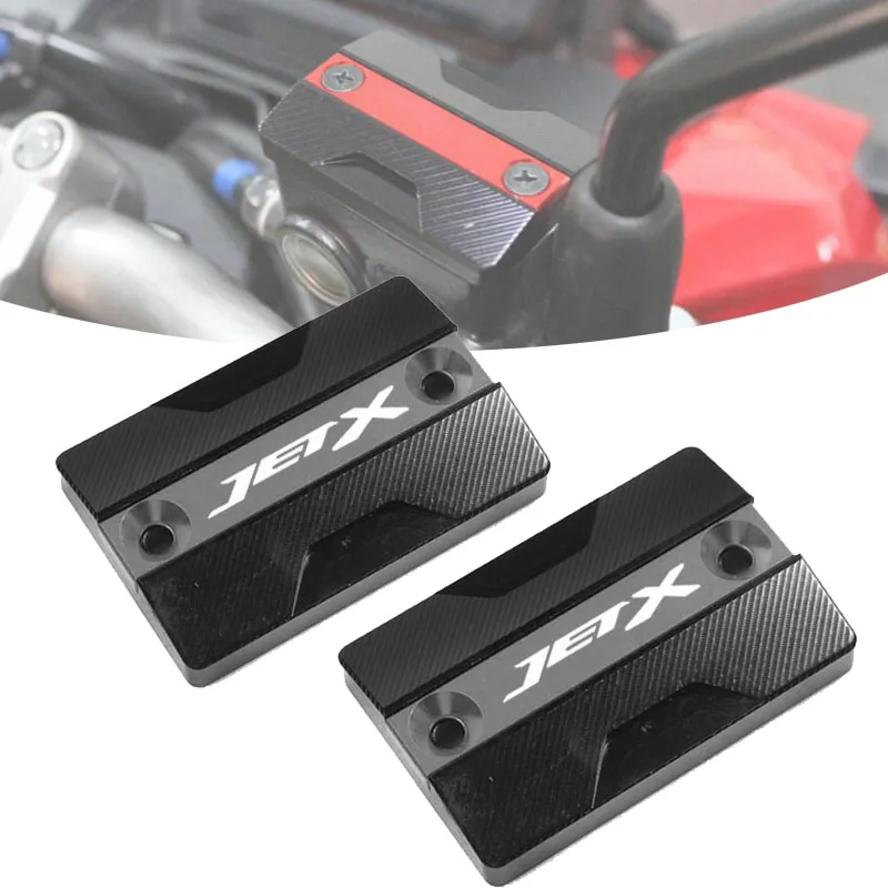 

Motorcycle Accessories CNC Front Brake Reservoir Fluid Tank Oil Cup Cover For SYM JET-X JETX JET X 125 150 X150