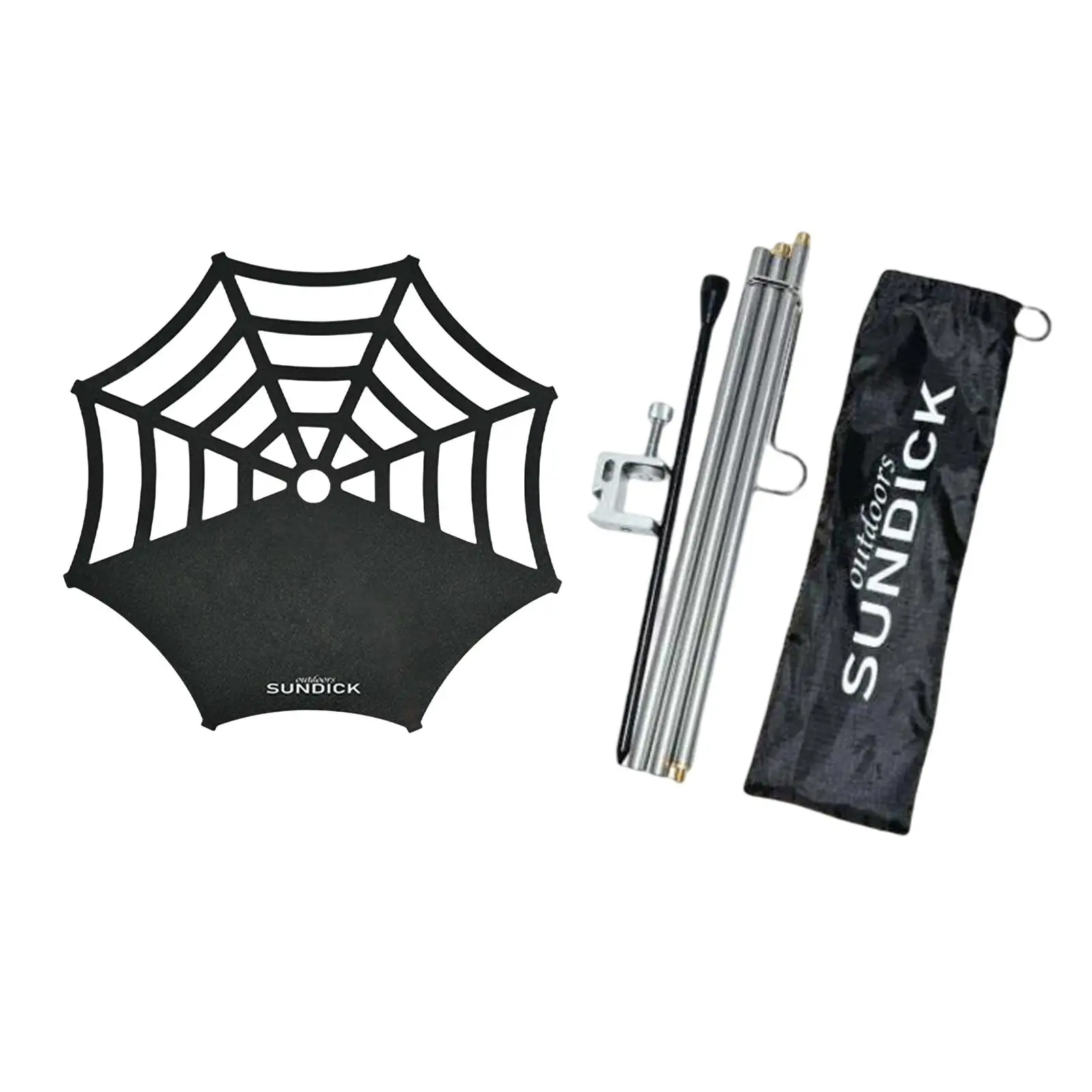 

Lantern Pole Ground Insert Lamp Pole Foldable W/ Table Board Removable for Camping