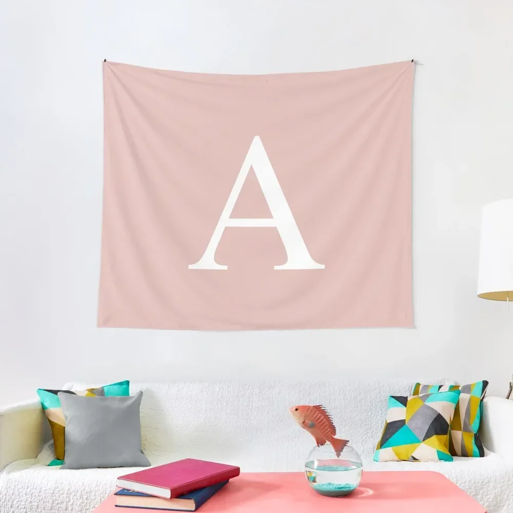 

Rose Gold Basic Monogram A Tapestry Wall Tapestries Cute Room Things Tapestry