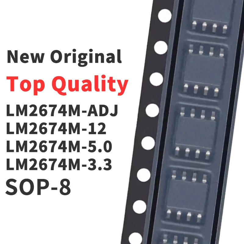 (1 Piece) LM2674M-ADJ LM2674M-12 LM2674M-5.0 LM2674M-3.3 /NOPB SOP-8 New Original