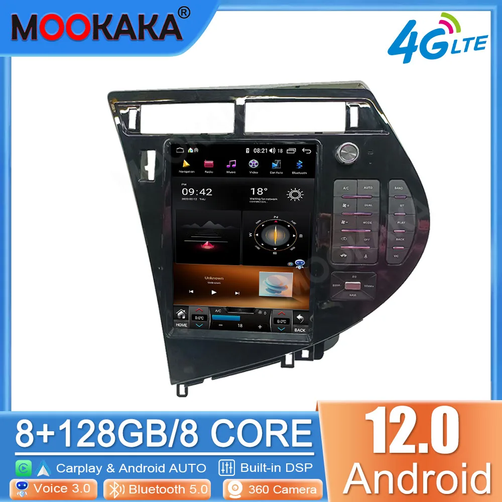 

For LEXUS RX 2009-2014 CARPLAY Android 12 Car Radio Stereo Receiver Autoradio Multimedia Player GPS Navigation