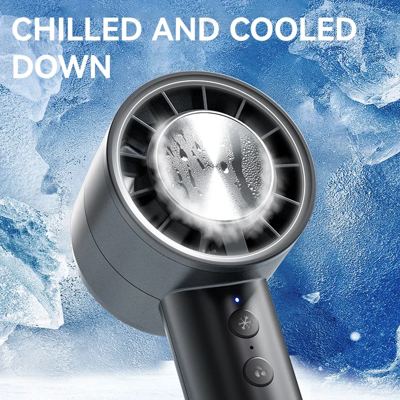 Xiaomi Palmare Piccolo Ventilatore Refrigerazione Condizionatore d'aria Portatile Silenzioso Display a LED ad alta velocità Ventola di ricarica USB ad alta potenza eolica