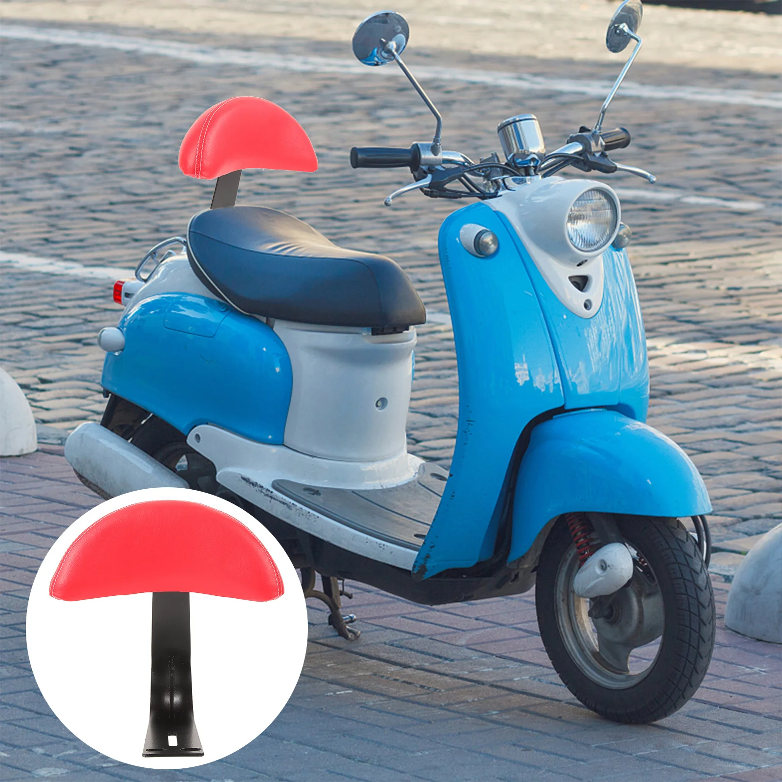 Bike Safety Back Cushion Electric Bicycles Comfortable Backrest Pad Accessory Stable Safe Adjustable Bike Backrest