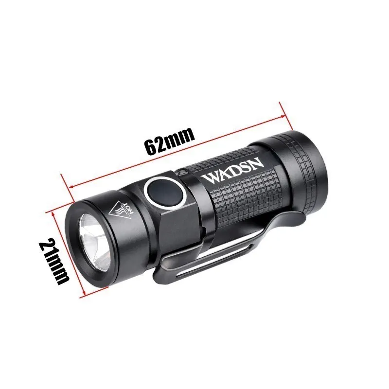 WADSN Tactical 400Lumen White LED Military Helmet Light Mini Strobe Outdoors Hunting Weapon Scout Flashlight For Picatinny Rail