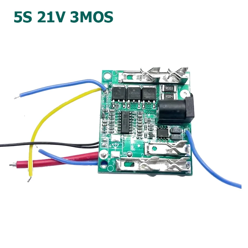 Li-ion Lithium Battery 3MOS 5S 21V Charger PCB BMS Protection Board with Balance For Drill Motor Module Circuit Board BMS