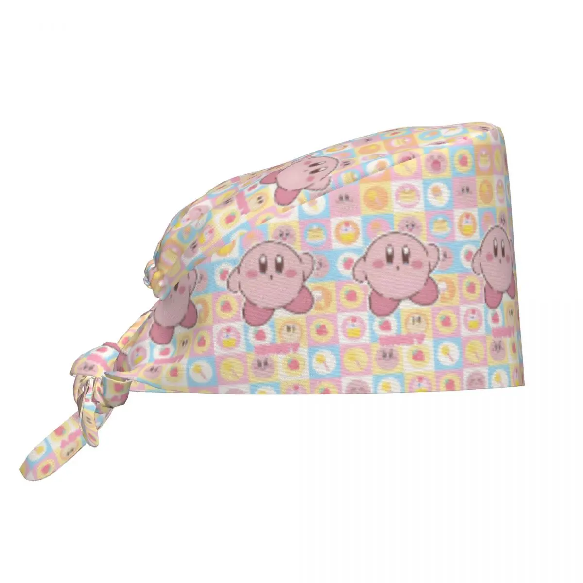 Maßgefertigte Kawaii K-Kirbys Medizinisches Personal OP-Haube für Damen und Herren Klassische Spielcharaktere Star Doctor Pflege- und Chirurgie-Mütze