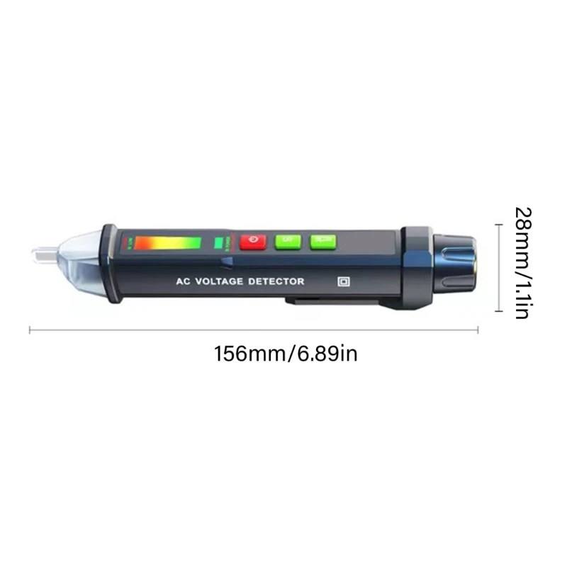 Outil avancé test tension stylo électrique avec affichage numérique, adapté aux électriciens, utilisateurs à domicile