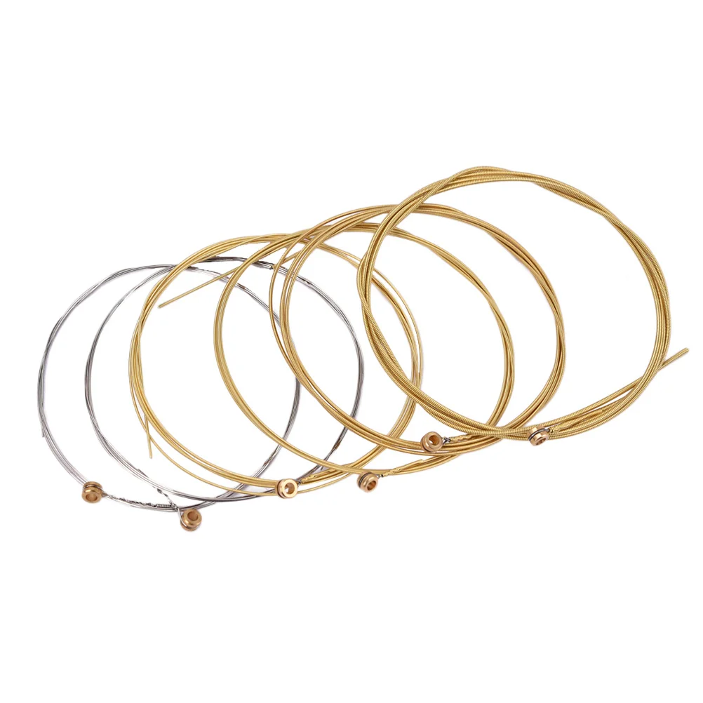 

6 pcs Steel 0.3Mm 0.41Mm 0.61Mm 0.81Mm 1.35Mm 1.71Mm Acoustic Replacement Set For Folk Blues Jazz Rock Compatible With Universal