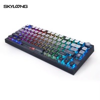 SKYLOONG GK75 Wireless Mechanical Keyboard Hot-Swappable Switches with Konb RGB Backlight Pudding PBT Keycap Gaming Keyboard