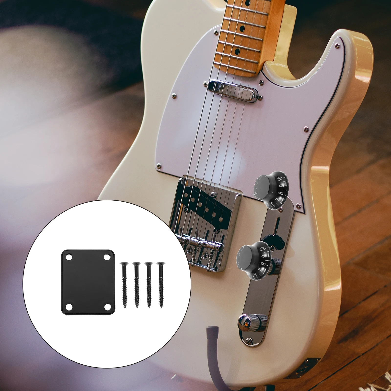 

Electric Guitar Neck Connection Board Plate Reinforcement Accessories Bass Parts Metal Joint