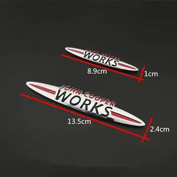 適用於 Clubman Countryman R50 R52 R53 R55 R56 R57 R58 F55 的鍍鉻 MINI JCW John Cooper Works 前格柵標誌貼紙 8 最佳銷售 迷你鄉村人標誌 - №5