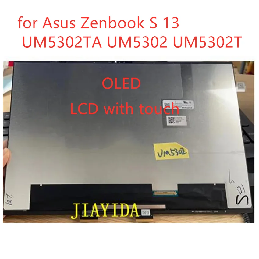 

Genuine A+ for Asus ZenBook S 13 OLED UM5302 UM5302TA UM5302T 13.3" ATNA33AA03 LED LCD Display Touch Screen Digitizer Assembly