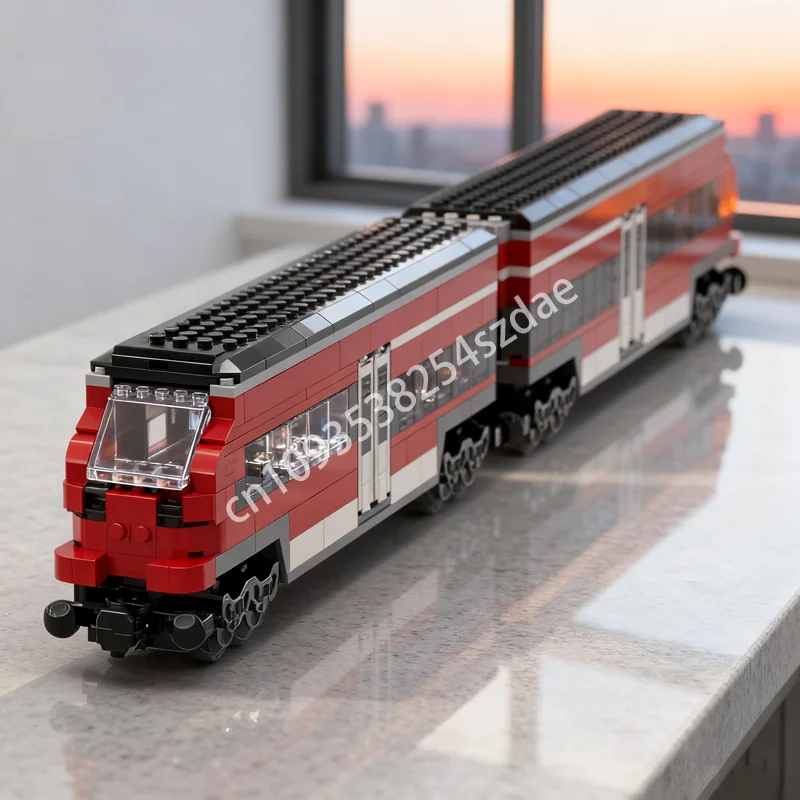 900 قطعة MOC Bombardier Talent 2 نموذج مدرب اللبنات العمارة لتقوم بها بنفسك هدايا عيد الميلاد الإبداعية الطوب الاطفال اللعب عيد ميلاد #1