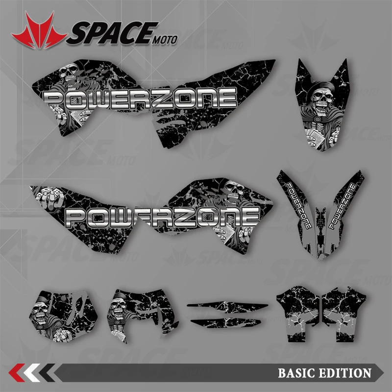 

SPACE MOTO Graphics Background Decals Stickers Motorcycle For KTM 07-10 SXF 08-11 EXC