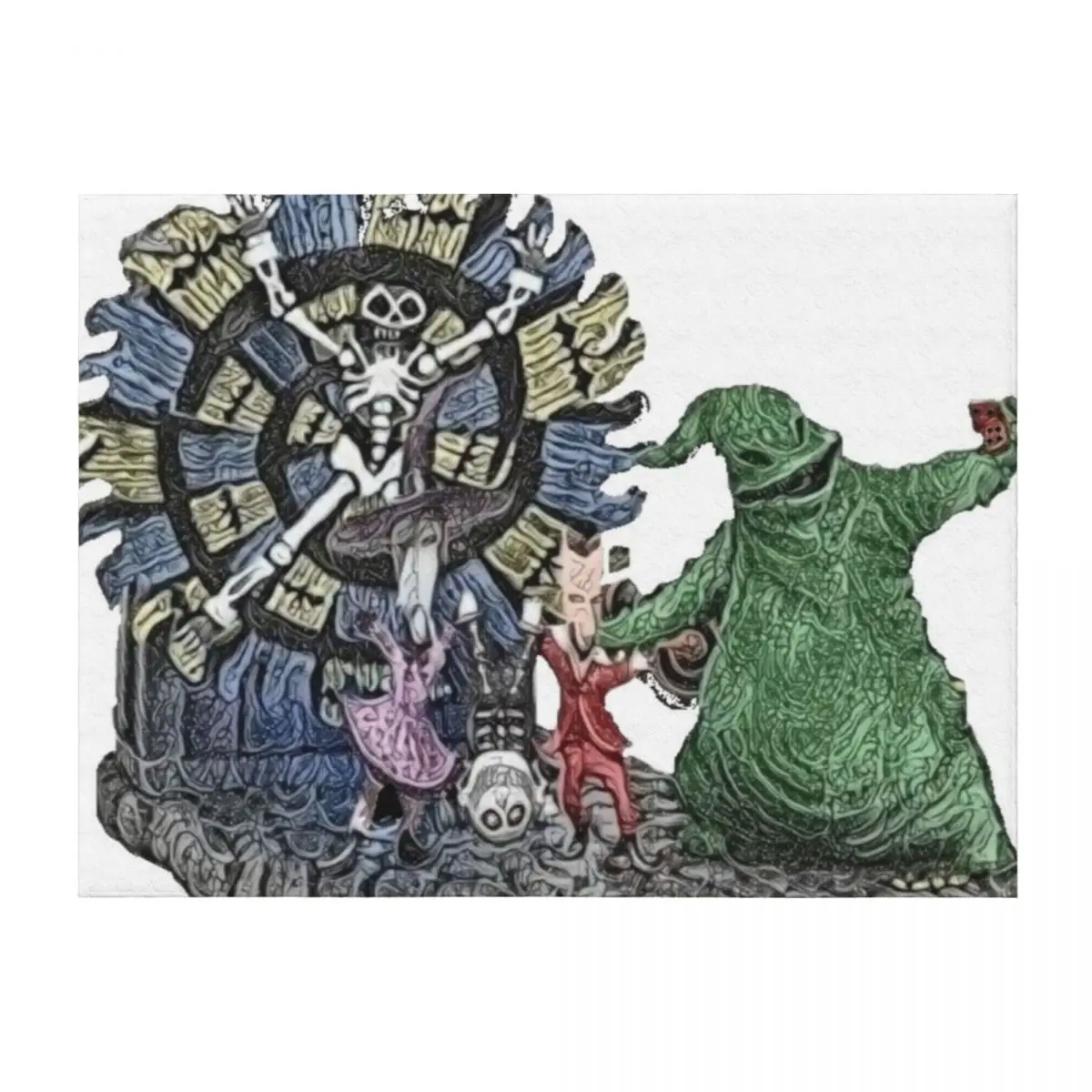 

oogie boogie crew Throw Blanket christmas decoration Soft Beds for sofa Fashion Sofas Blankets
