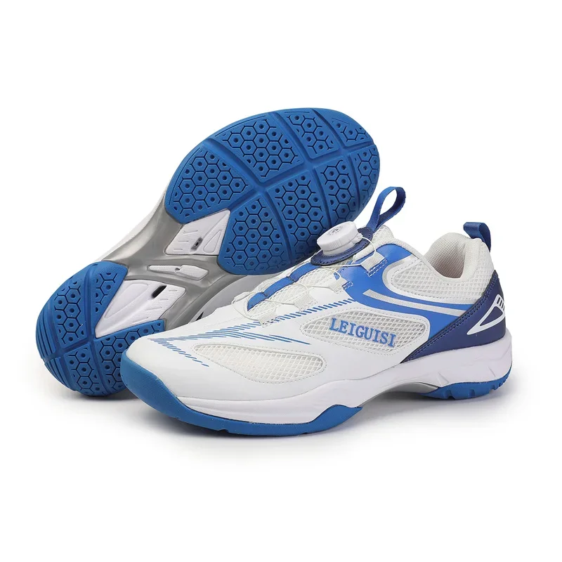 Men's & Women's Badminton Shoes outdoor Lightweight Table Tennis Sneakers Blue/Red Big Size 39-46