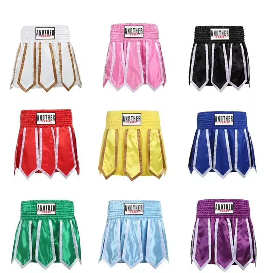 

Ribbon style boxing shorts MMA lotus shorts Muay Thai shorts Sanda children's adult men's and women's combat uniforms