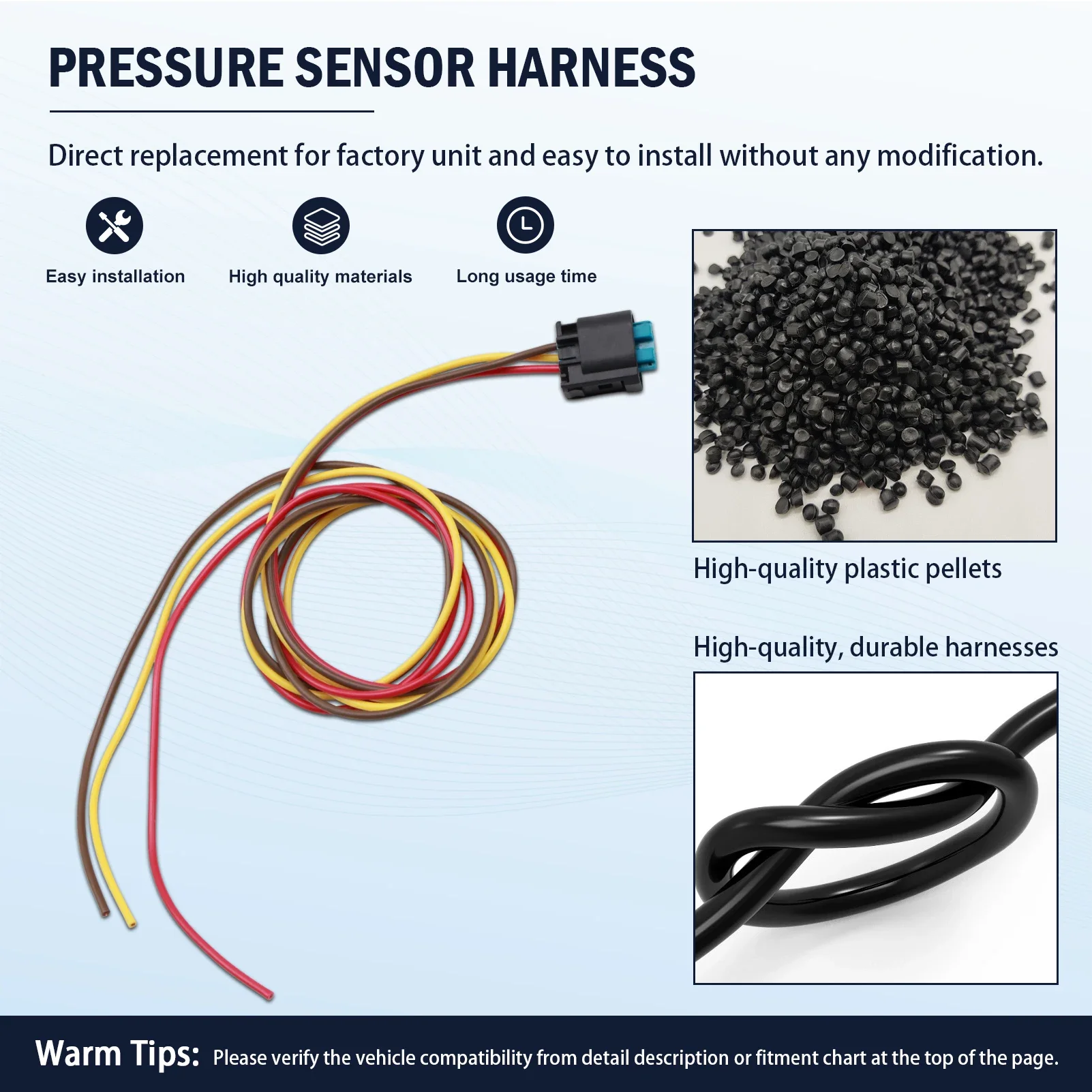 

8200974421 Разъем датчика давления выхлопных газов 2324105 для Captur I II Clio II-V Duster Kangoo Master II 8201428503