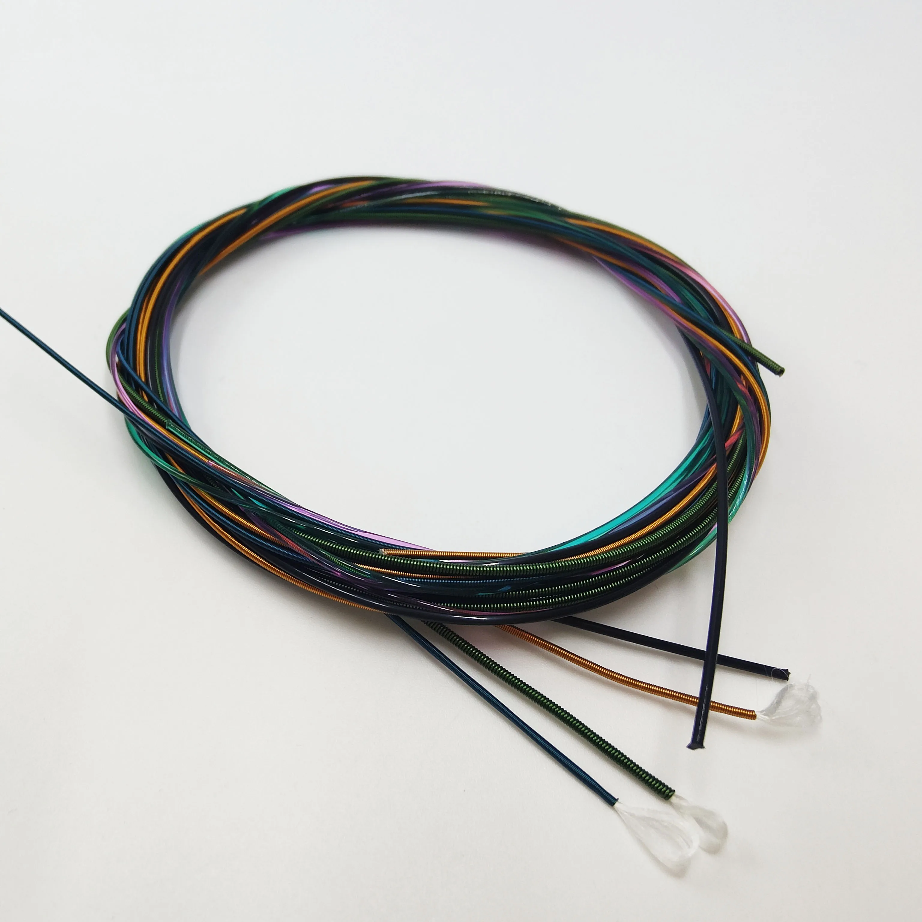 6 قطعة/المجموعة سلاسل الغيتار E-A متعدد الألوان الصوتية وتر غيتار الغيتار الشعبي الكلاسيكية وتر غيتار الغيتار الملحقات