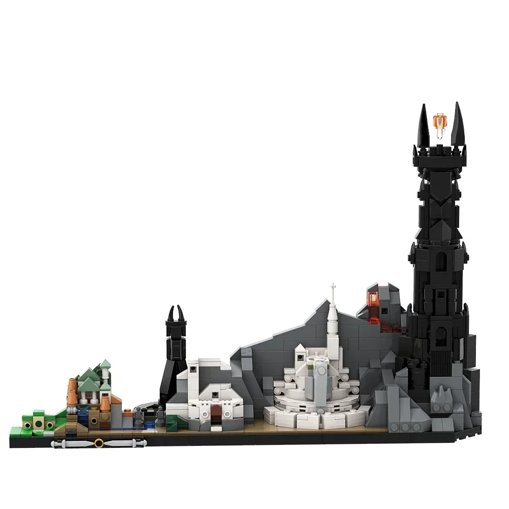 Gobicks MOC City แหวน Skyline สถาปัตยกรรมภาพยนตร์สร้างสรรค์รุ่น Town Street View House Building Blocks ของเล่นเพื่อการศึกษาสําหรับของขวัญ
