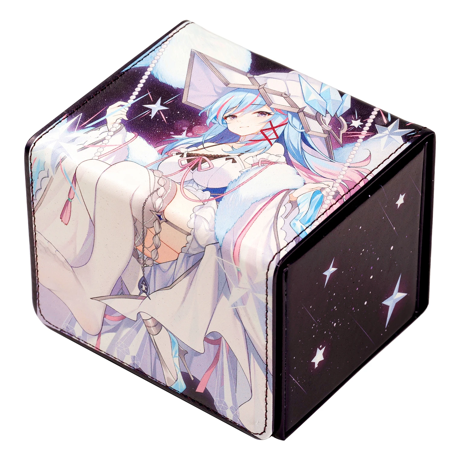 Yugioh Rilliona, the Magistus of Verre Deck Box Yu-Gi-Oh! OCG PTCG Trading Cards Pu Leather Collection Box 100+