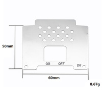 A19Q-For WPL D12 1/10 RC Truck Car Upgrades Parts Metal Chassis Armor Axle Protector Plate Decoration Accessories