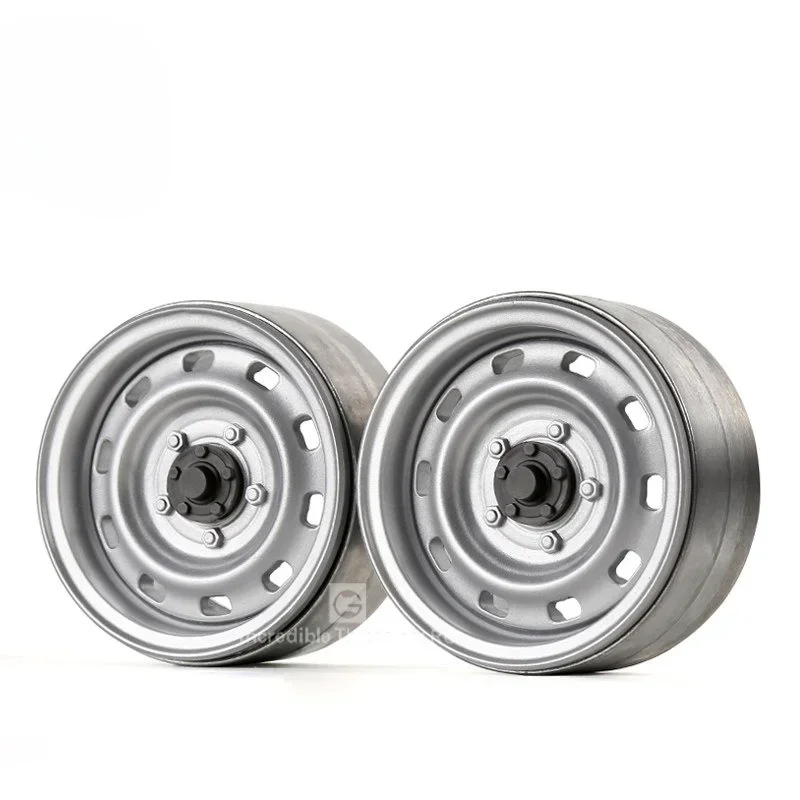 Simulation 1.9 Metal Beadlock Wheels Hex Hub for 1/10 RC Crawler Car Trxs TRX4 AXIAL SCX10 RC4WD 3