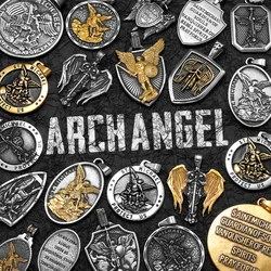 Arch Angel St.Michael Stainless Steel Men Necklaces Pendant Chain Amulet Vintage New In For Women Fashion Jewelry Gift Wholesale