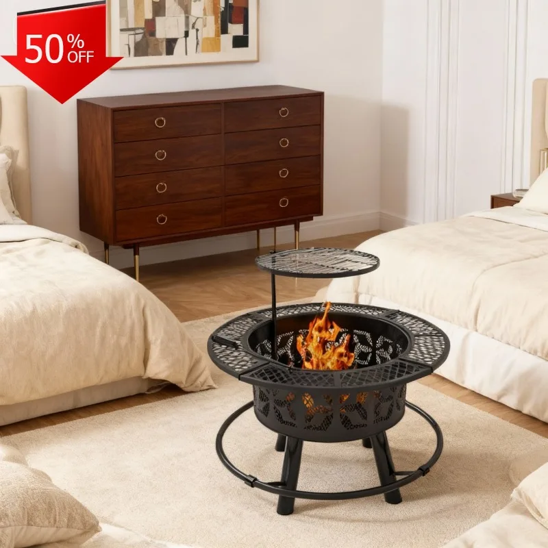 

Снаряжение для кемпинга, бочка для курильщика мяса, портативный гриль, барбекю, принадлежности для лагеря из нержавеющей стали, угольная плита, коптильня, газовый барбекю