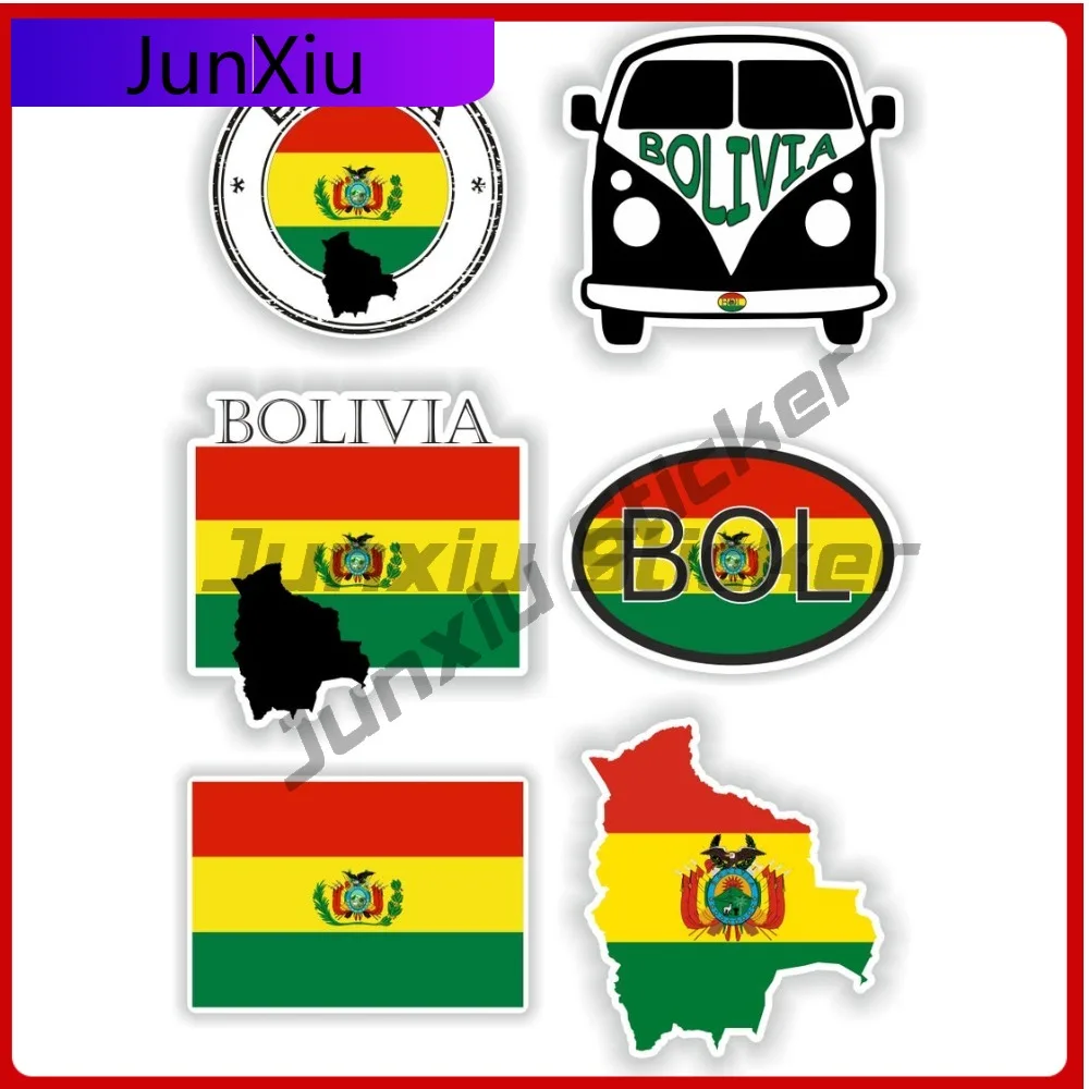 

Bolivia Set Trendy Car UV Resistant Sticker Vinyl Vinyl Graphic Sticker Bumper Fade Symbol Unique Waterproof Trendy Funny Proof
