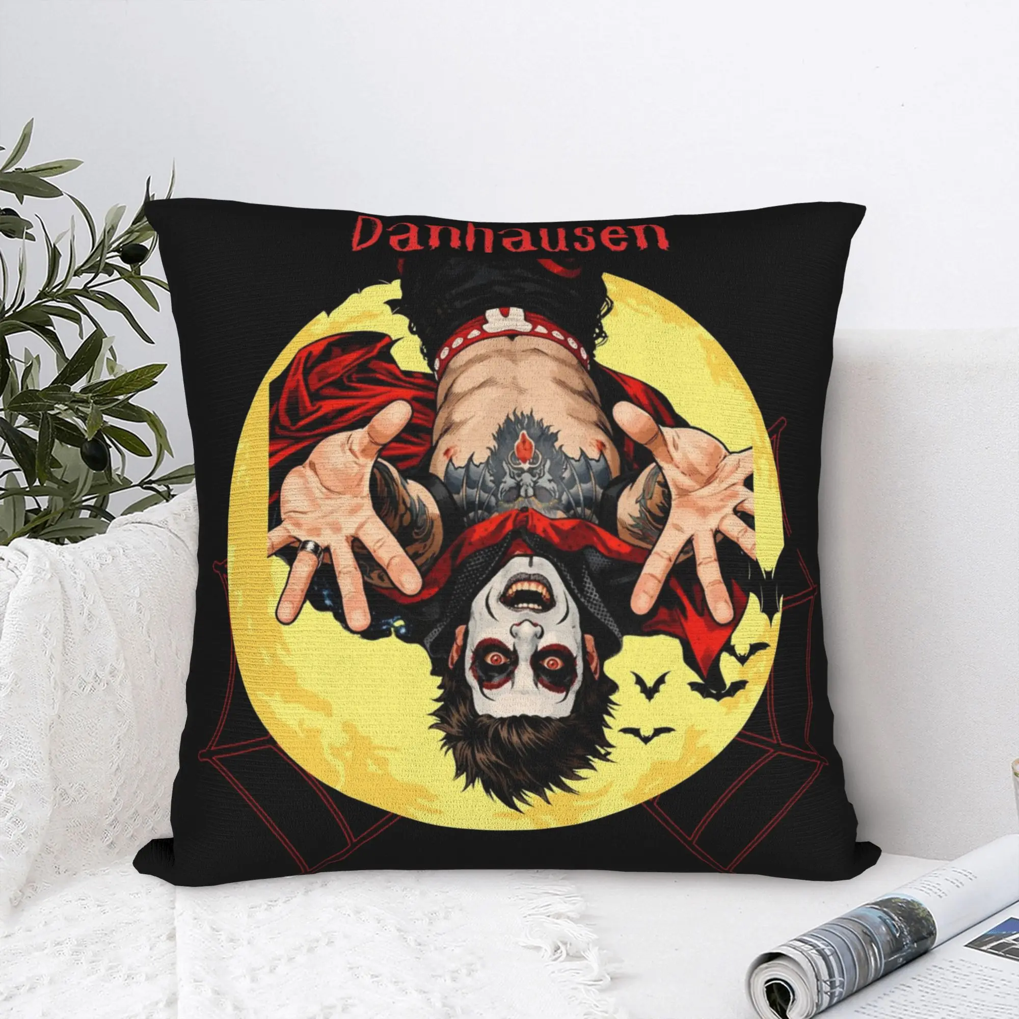 Danhausen Wrestlers Pillowcase Polyester Cushion Cover Decorative  Pillow Case Cover Home Zipper 45X45cm