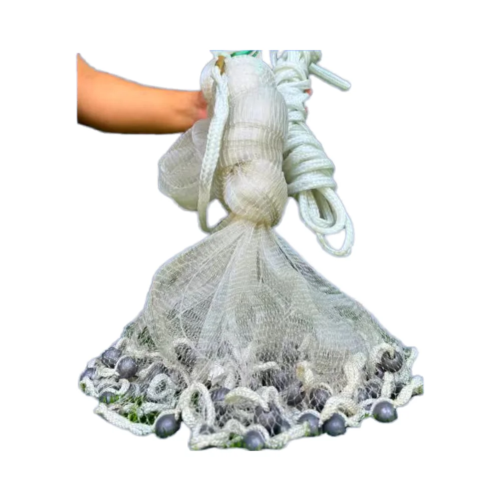 

High Quality 3--12 Foot American Cast Net Multifilament Nylon and PE Gill Net for Fishing and Player Cast Net