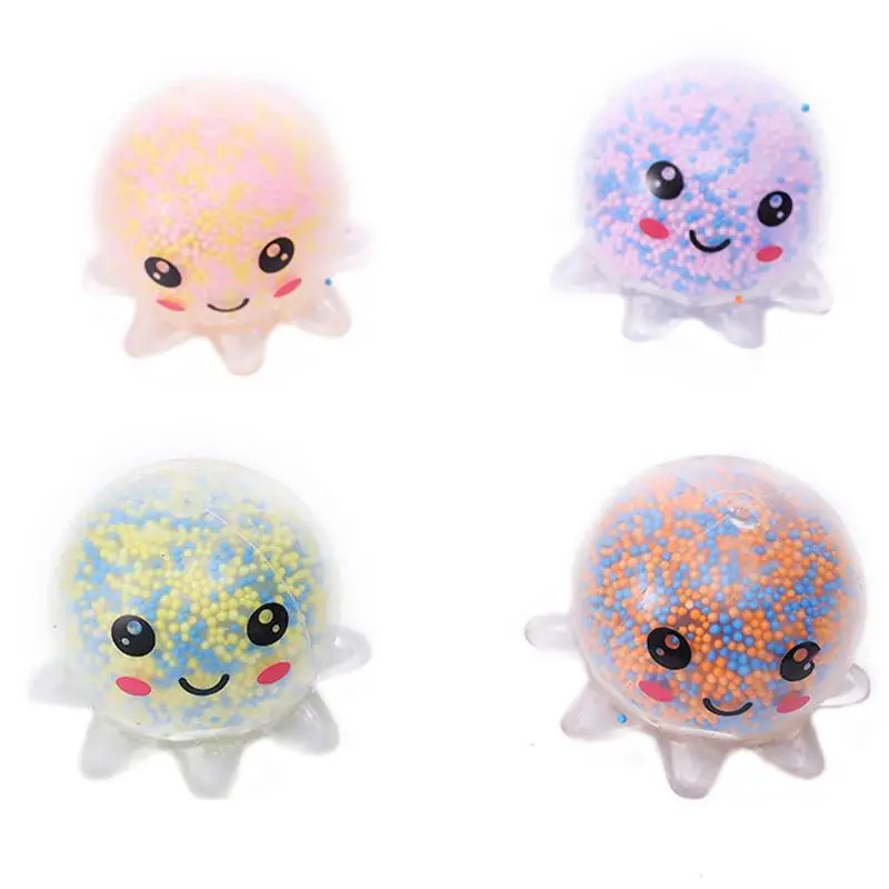 

Light Octopus Pinch Octopus Vent Air Ball TPR Toy Surprises Children Fidgets Toys Anti Anxiety Emotion Expression