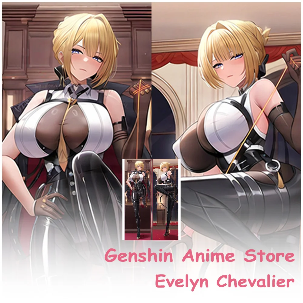 

Чехол для подушки отаку с рисунком Evelyn Chevalier Dakimakura, реквизит для косплея, полиэстер, аниме, двухсторонний принт, наволочка отаку, Dakimakura