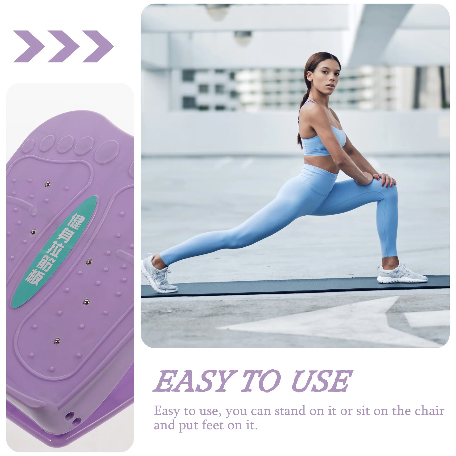 

1Pcs Folding Stretch Board High-Quality ABS for Body Stretching Home Fitness Equipment Ankle Foot Calf Stretcher