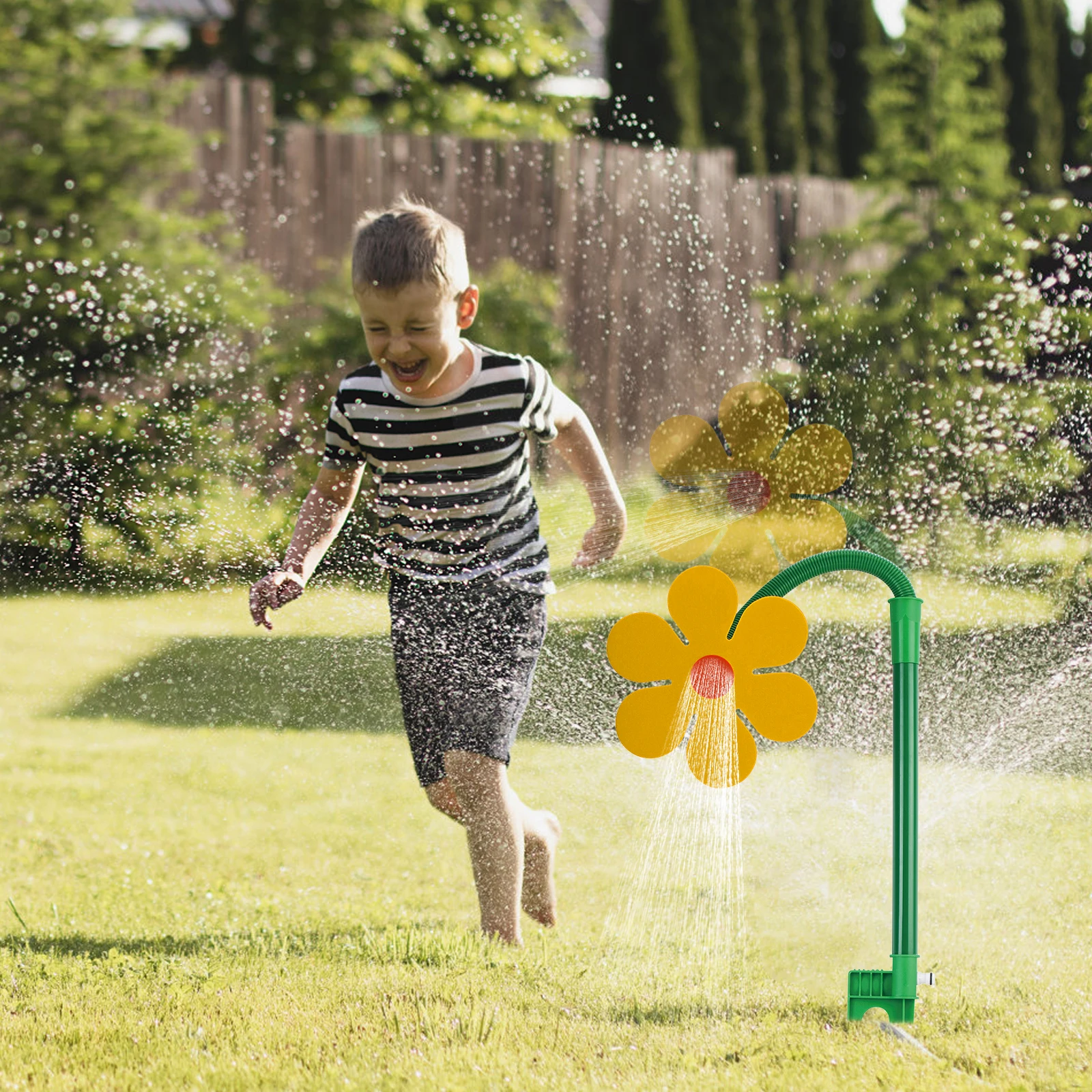 Aspersores de Agua con Forma de Flor Bailarina, Divertidos Aspersores de Césped con Forma de Margarita para Riego de Jardín y Juego de Perros