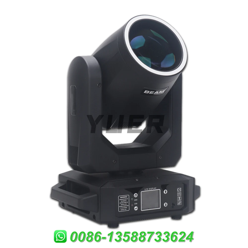 Imagem -04 - Led Moving Head Beam Spot Light 200w Beam Spot com Abertura Mais 12 Prisma Efeito Arco-íris dj Stage Lights Dmx Wedding Club Party Bar Pcs Lot